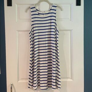 Old Navy Blue Stripe Swing Dress
